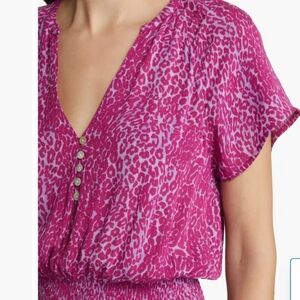 Rails Karla Magenta Cheetah Print Dress Size Medium